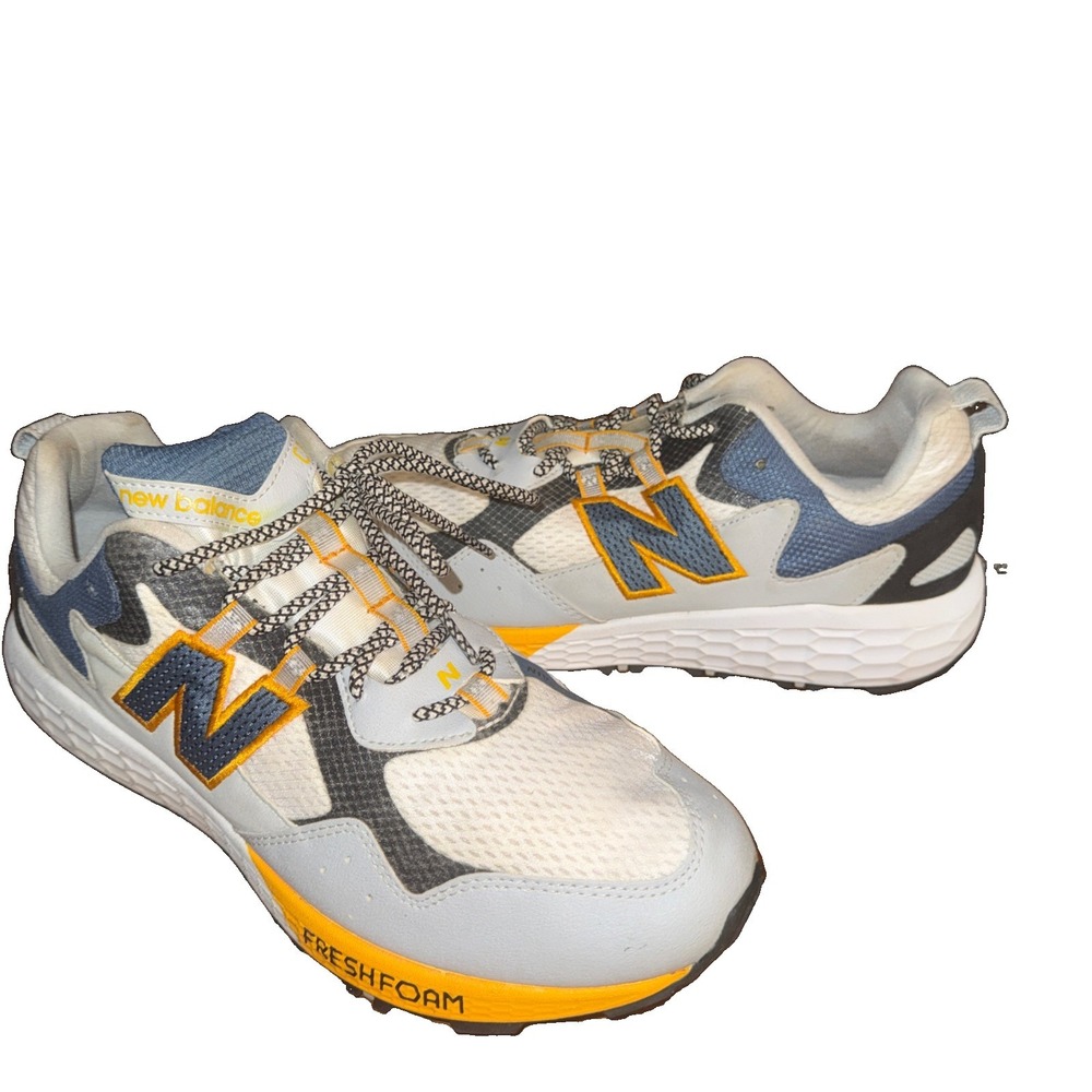 New Balance Fresh Foam 510 V6 Trail Running Shoes Mens Size 13 Gray Yellow